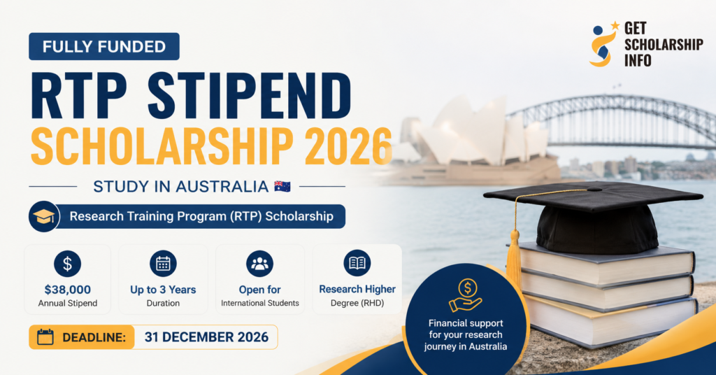 Get Paid AUD $40,475 to Study in Australia with an RTP Scholarship